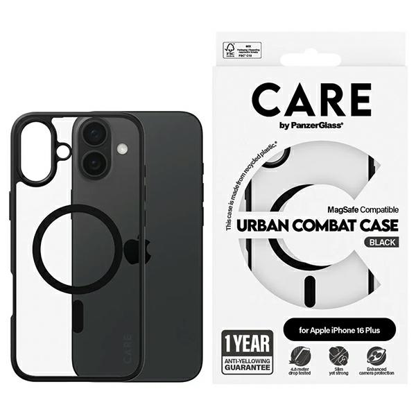 PanzerGlass CARE by Flagship Urban Case iPhone 16 Plus 6.7" black/black MagSafe 1359