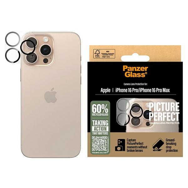 PanzerGlass PicturePerfect Lens Protector for iPhone 16 Pro 6.3" / 16 Pro Max 6.9" 1280