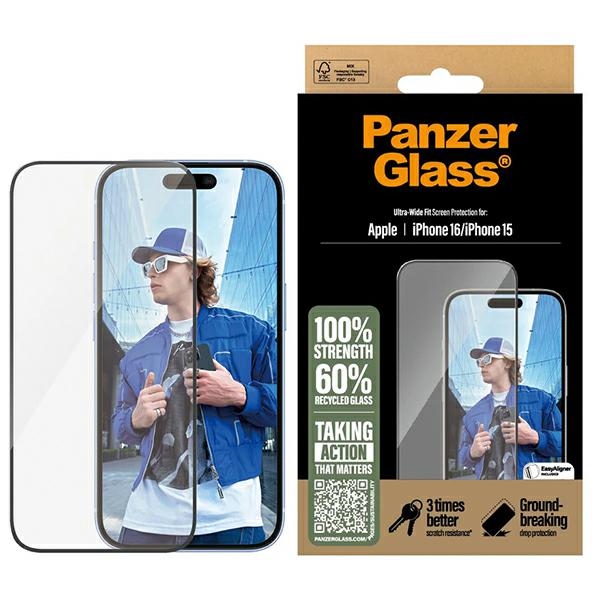 PanzerGlass IPhone 15/16 Ultra-Wide Screen Protector