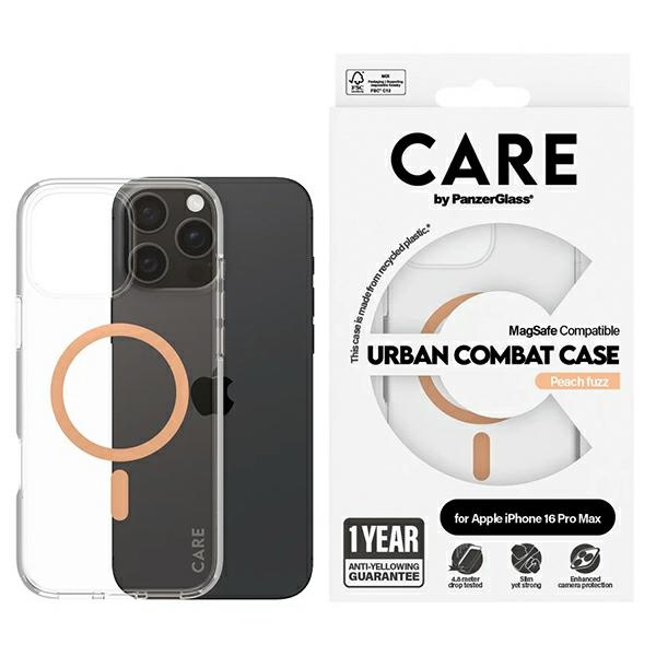 PanzerGlass CARE by Flagship Case iPhone 16 Pro Max 6.9" Peachy MagSafe 1376