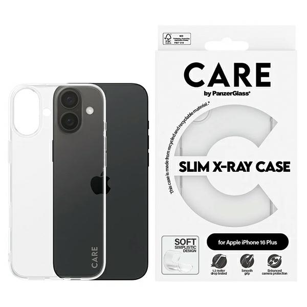 PanzerGlass CARE by X-Ray Soft Basic Case for iPhone 16 Plus 6.7" transparent/transparent 1443
