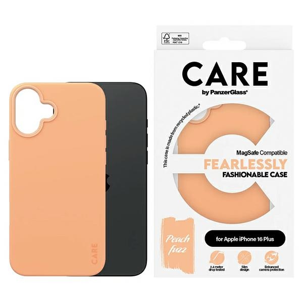 PanzerGlass CARE by Fashion Case iPhone 16 Plus 6.7" Peachy MagSafe 1391