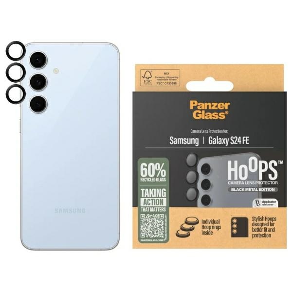 PanzerGlass Hoops Camera Sam S24 FE S721 black camera lens protector hoop optic rings