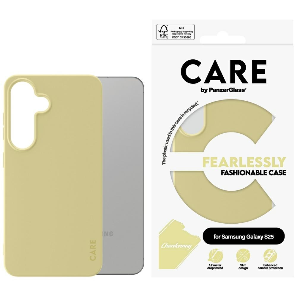 PanzerGlass CARE Case by Fashion for Samsung Galaxy S25 in Chardonnay