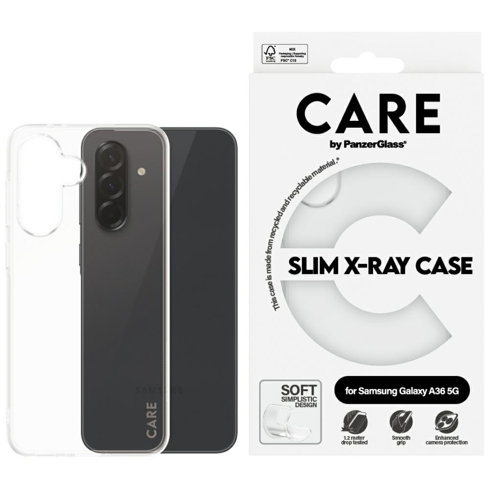 PanzerGlass CARE by Fashion X-Ray case for Samsung Galaxy A36 5G, transparent