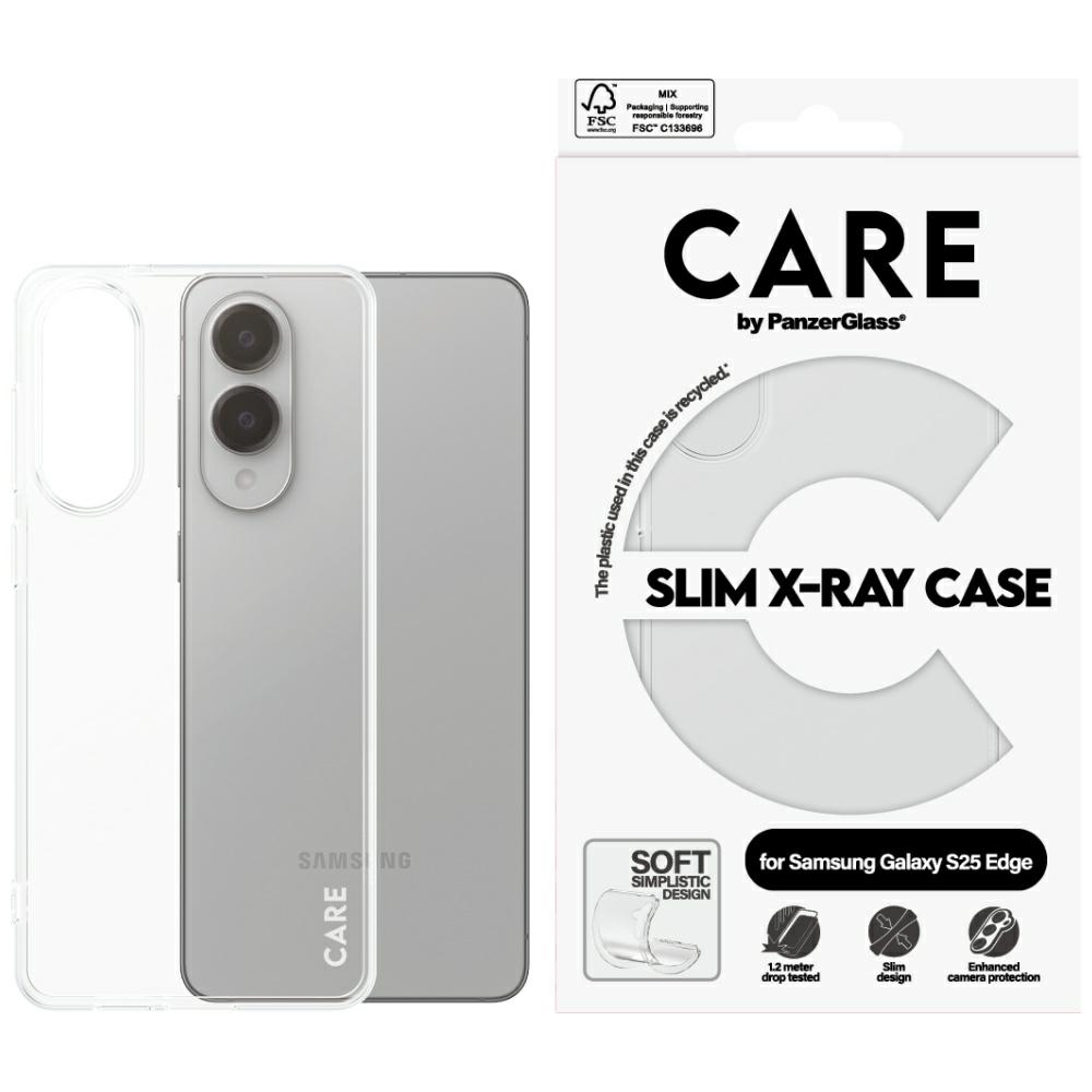 PanzerGlass CARE by Fashion X-Ray case for Samsung Galaxy S25 Edge transparent