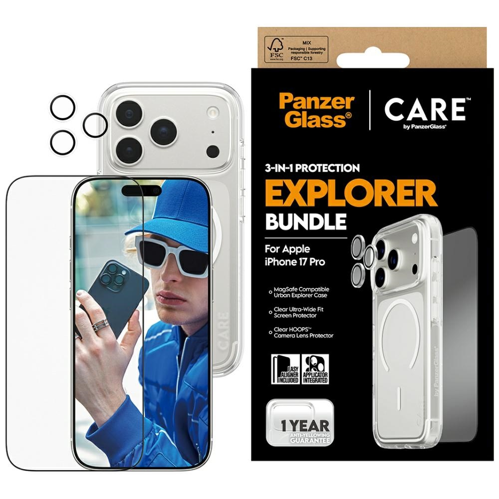 PanzerGlass CARE by ® 3-in-1 Explorer Set for iPhone 17 Pro