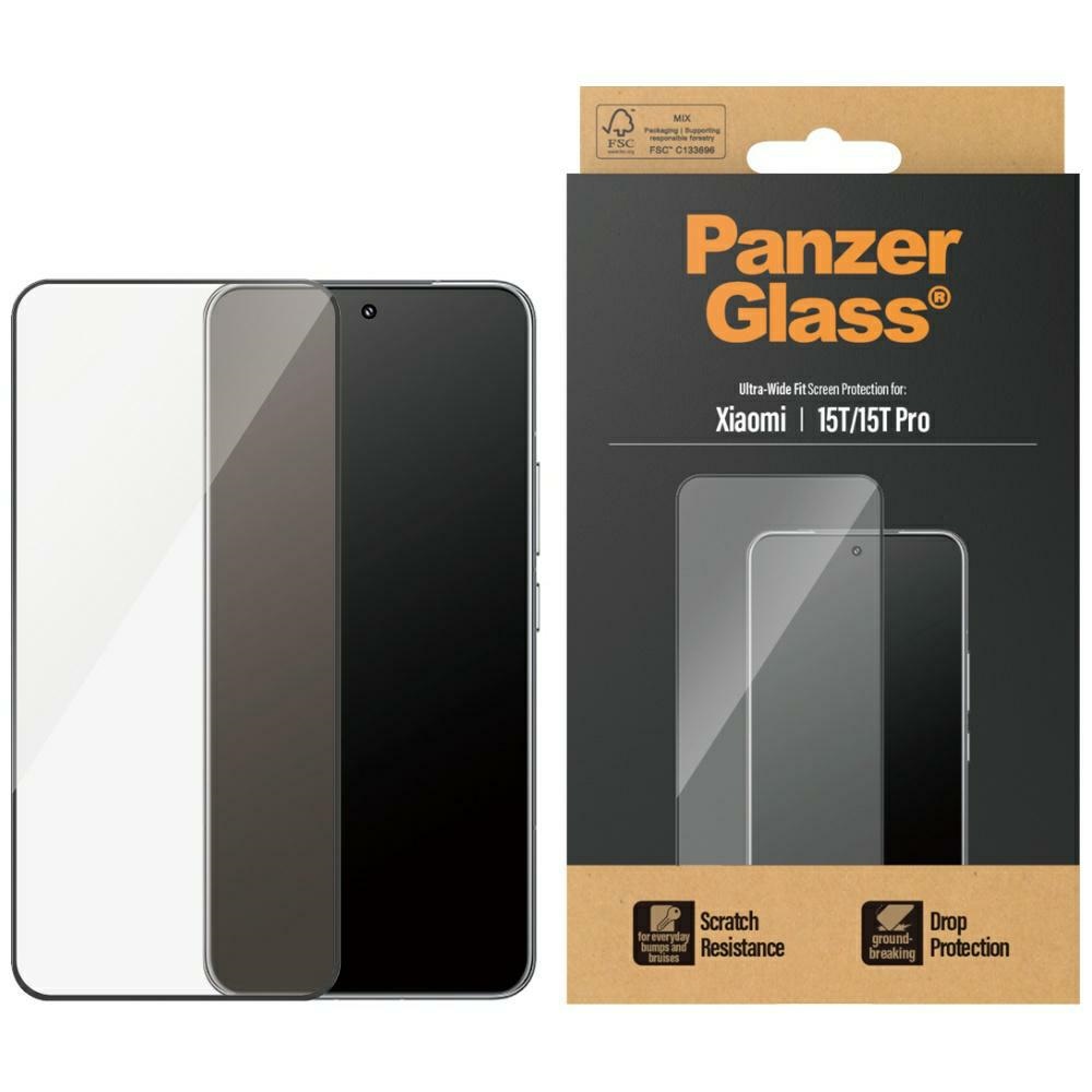 PanzerGlass Tempered glass Ultra-Wide Fit for Xiaomi 15T / 15T Pro