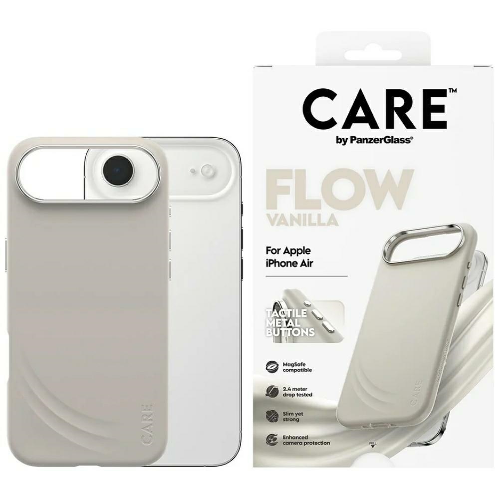PanzerGlass CARE Etui by FLOW MagSafe for iPhone Air vanilla