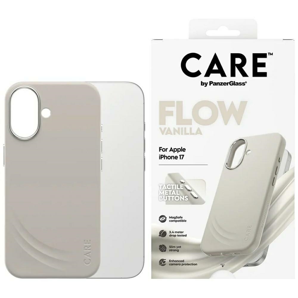PanzerGlass CARE Etui by FLOW MagSafe for iPhone 17 in white