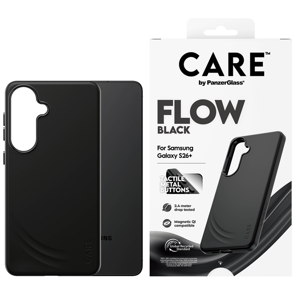 PanzerGlass CARE Case by Flow Black Qi for Samsung Galaxy S26+ Black