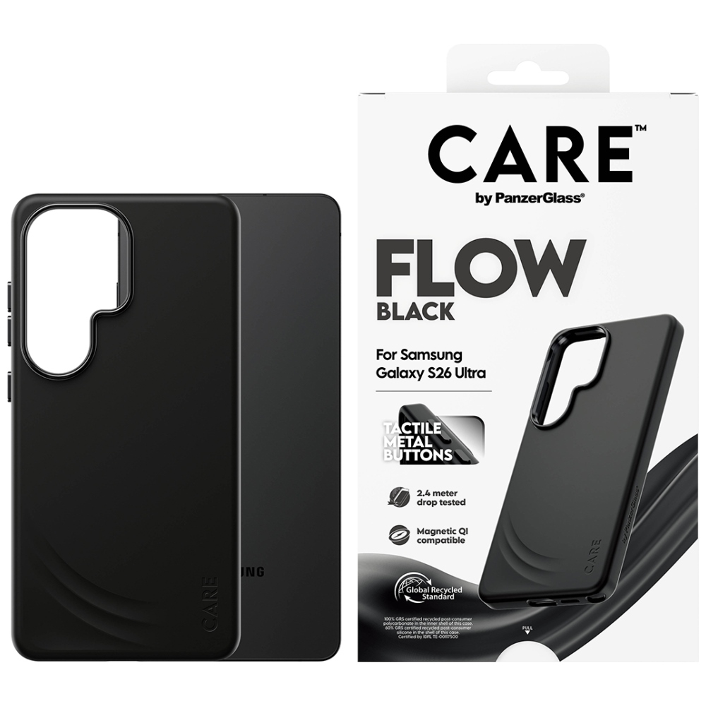 PanzerGlass CARE Case by Flow Black Qi for Samsung Galaxy S26 Ultra, black