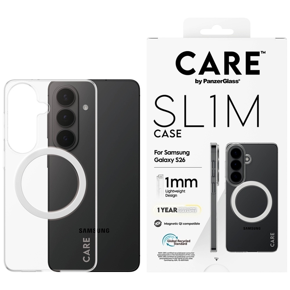 PanzerGlass CARE by ® CARE SL1M Case Clear Samsung Galaxy S26