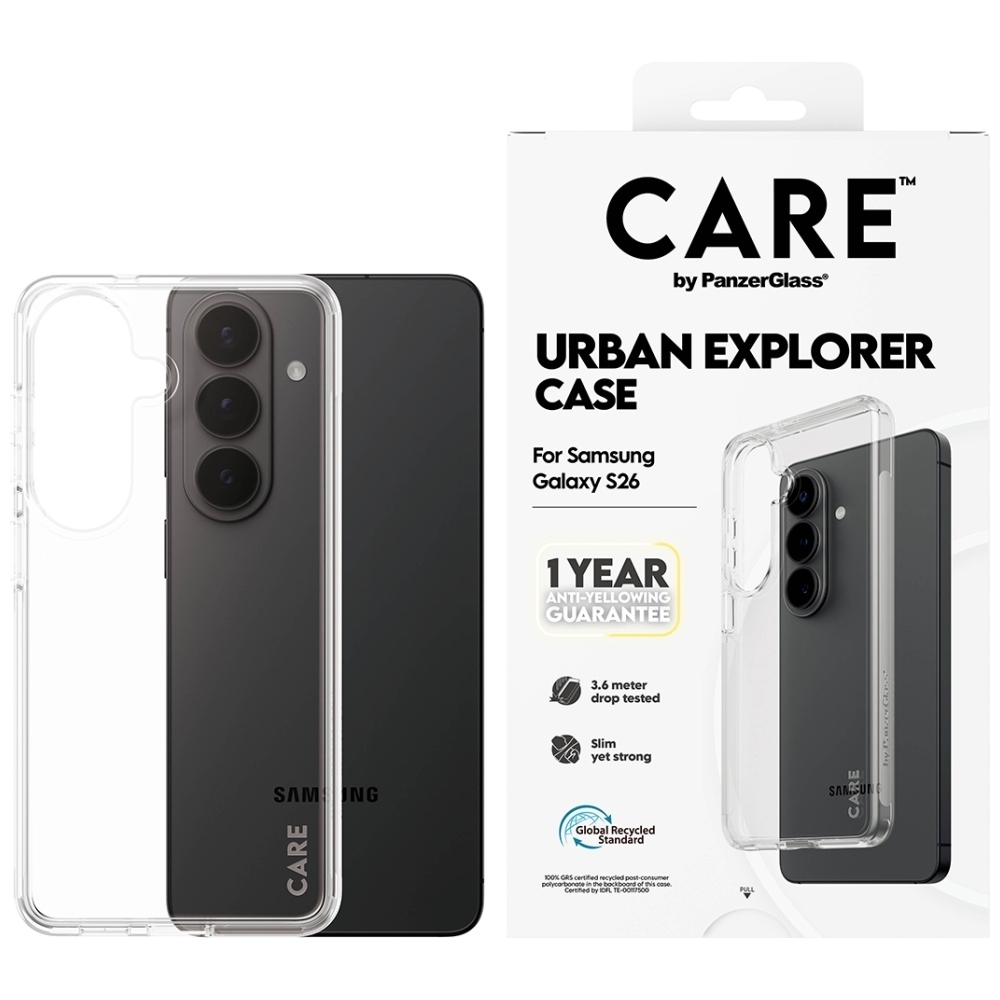 PanzerGlass CARE Case by Urban Explorer Transparent for Samsung Galaxy S26 transparent