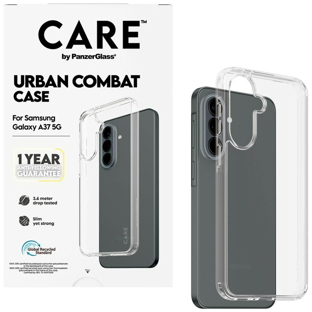 PanzerGlass CARE Case by Flagship Urban Combat for Samsung Galaxy A37 5G, transparent