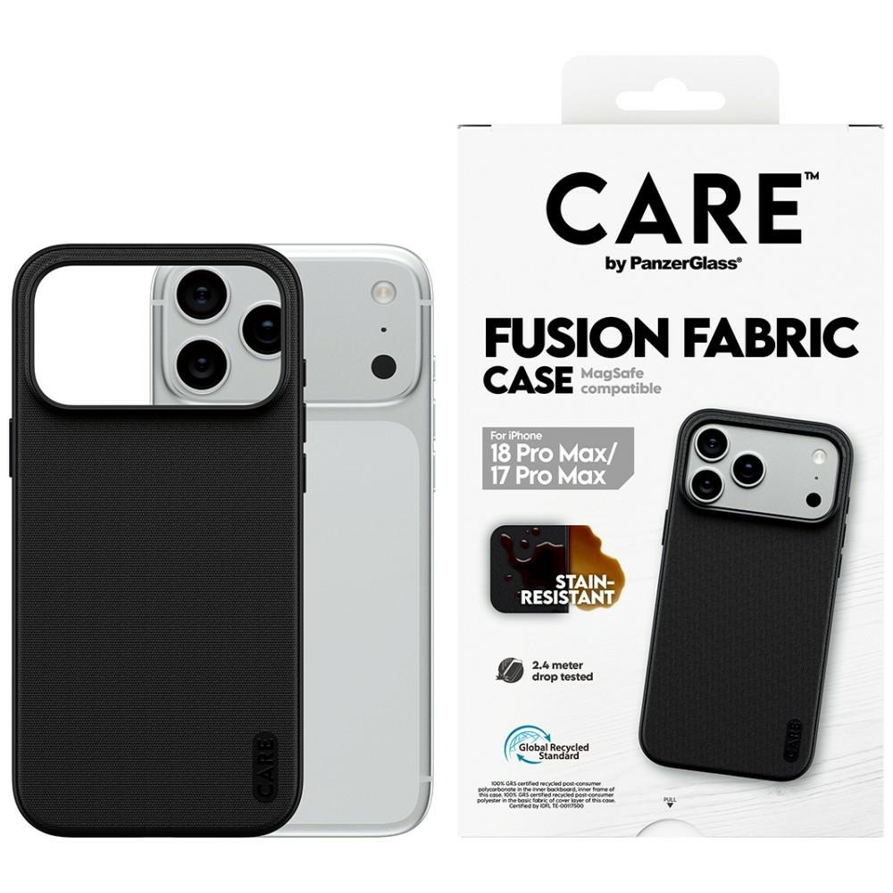 PanzerGlass CARE Case by Fusion Fabric MagSafe for iPhone 18 Pro Max / 17 Pro Max black