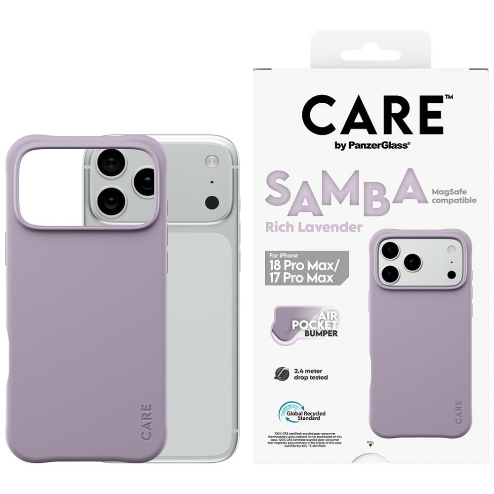 PanzerGlass CARE Case by Samba MagSafe for iPhone 18 Pro Max / 17 Pro Max lavender