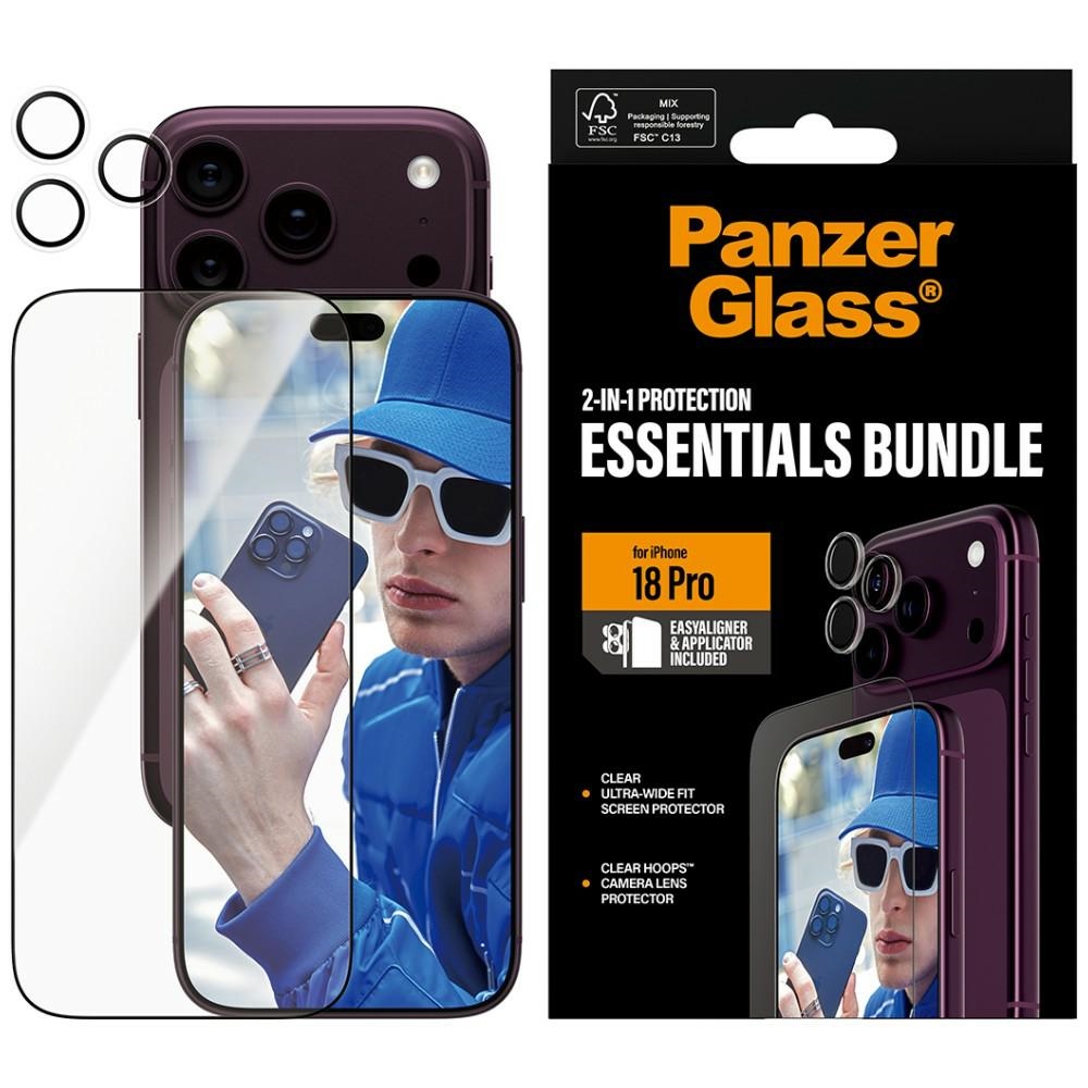PanzerGlass Essentials 2-in-1 Protection Kit Glass+Lens