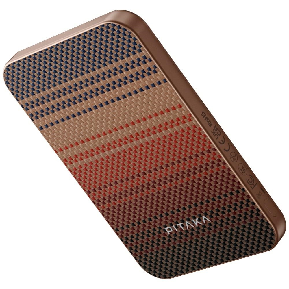 PITAKA Powerbank Aramid Fiber 5000 mAh Qi2 MagSafe sunset