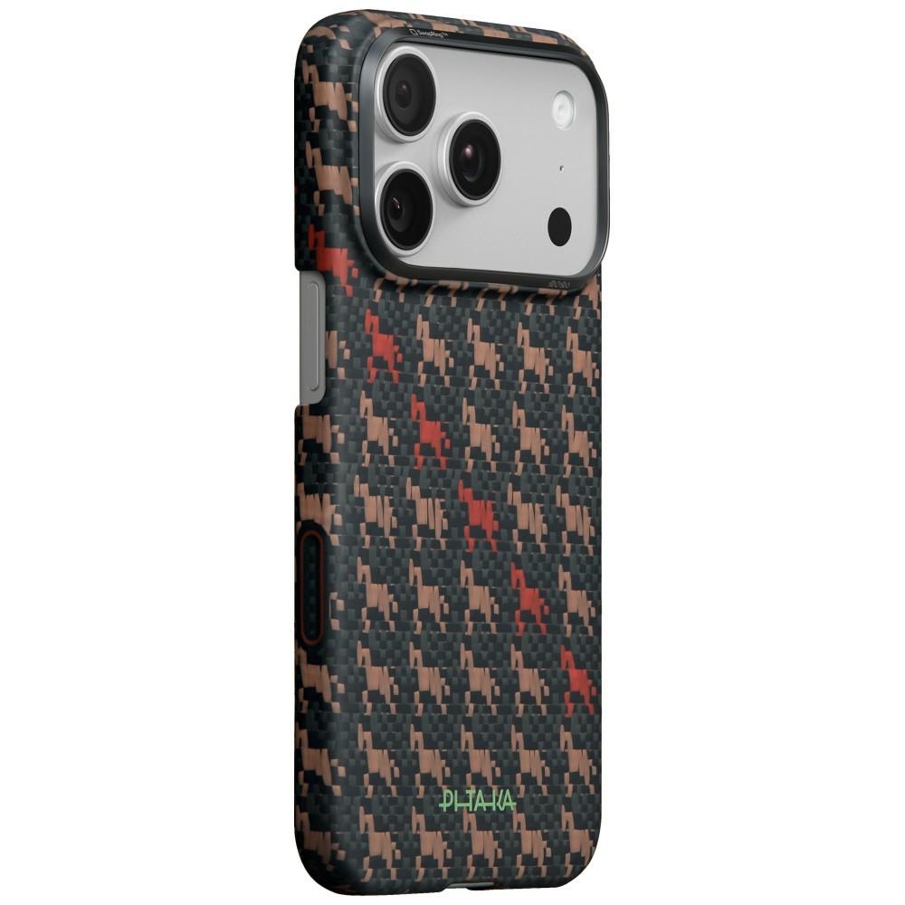 PITAKA Etui Edge Case Happiness Rides In for iPhone 17 Pro Max / 18 Pro Max ebony kylin