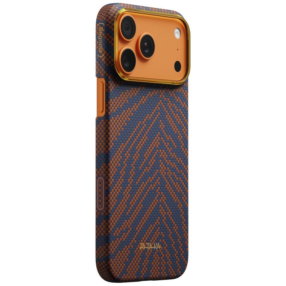 PITAKA Etui Edge Case Breath of Veins for iPhone 17 Pro Max / 18 Pro Max burning orange