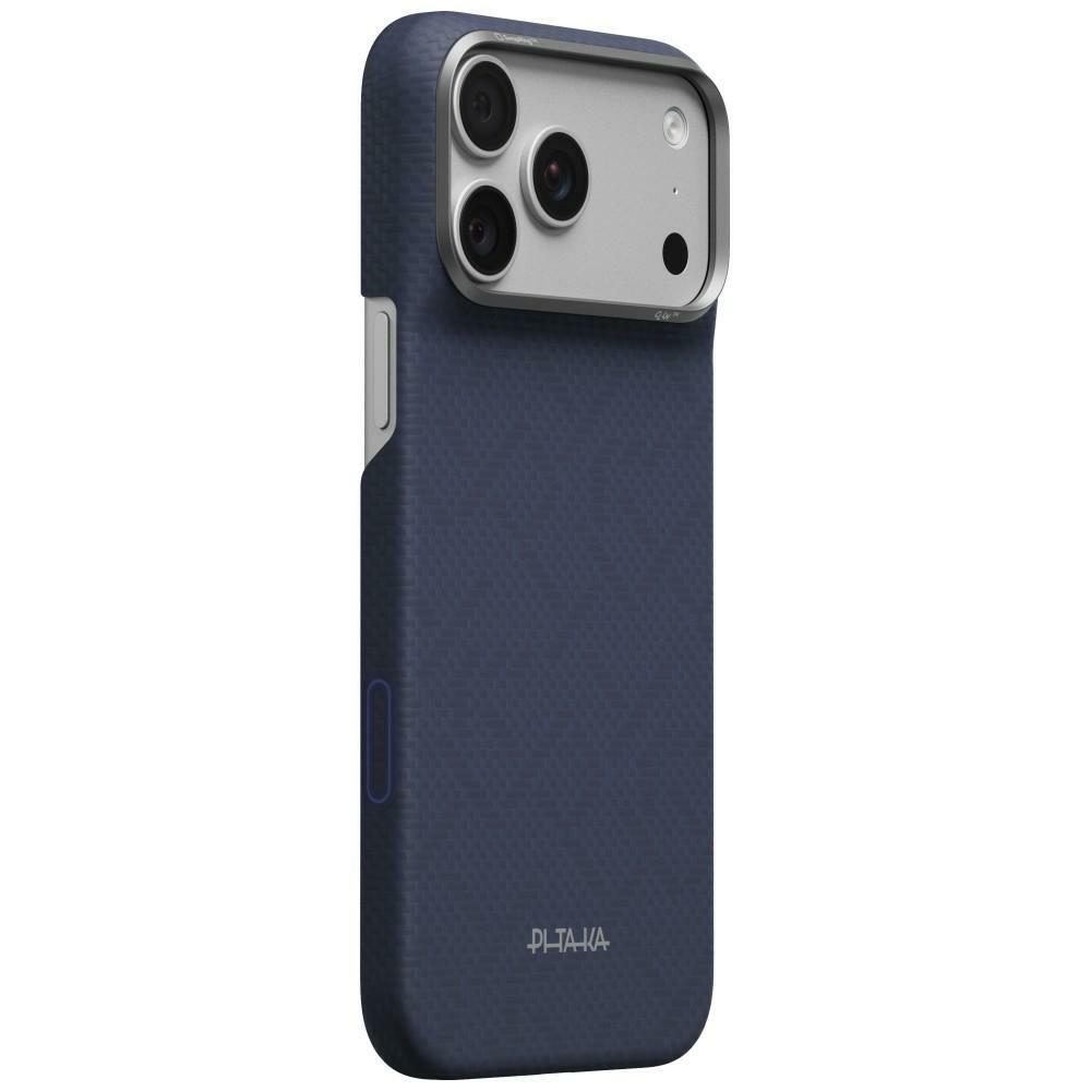 PITAKA Edge Case PTK Weaving-Sapphire MagSafe Case for iPhone 18 Pro Max / 17 Pro Max blue