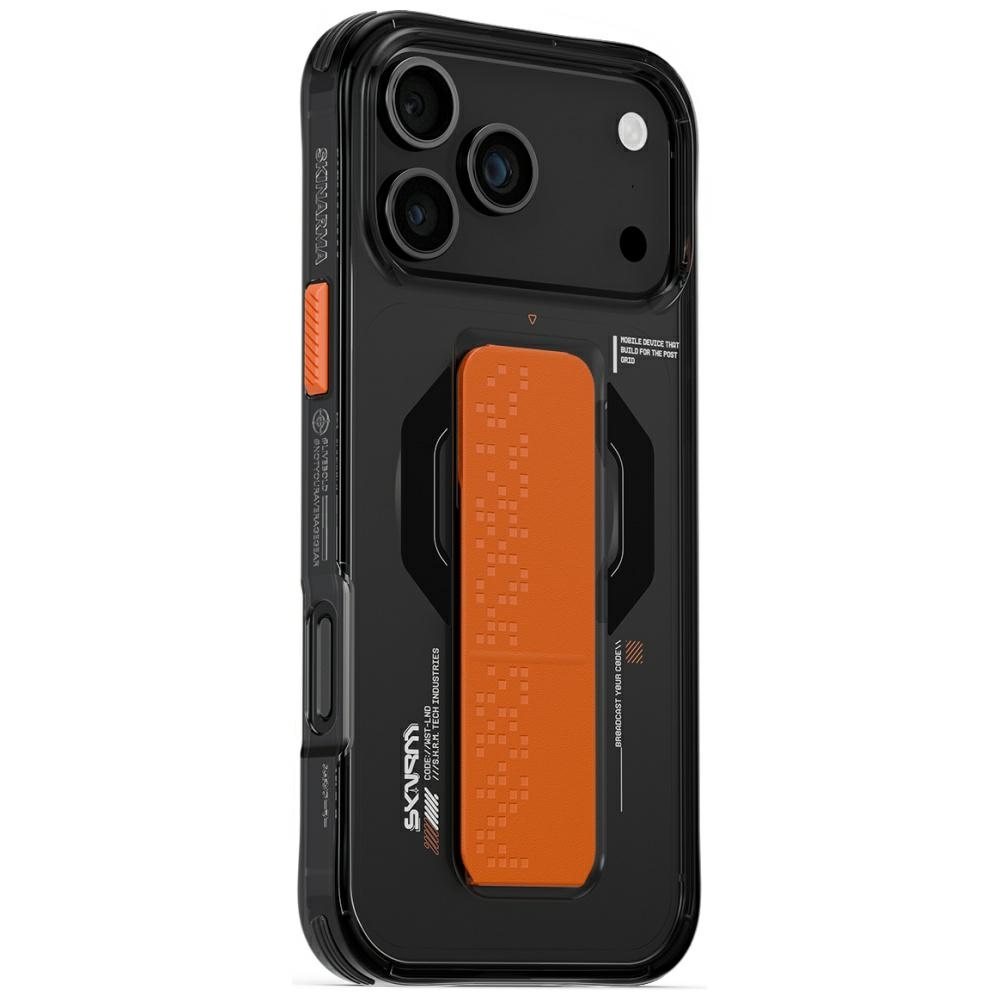 Skinarma Haxa Case for iPhone 17 Pro Max / 18 Pro Max Magnetic Charging + Grip Stand graphite