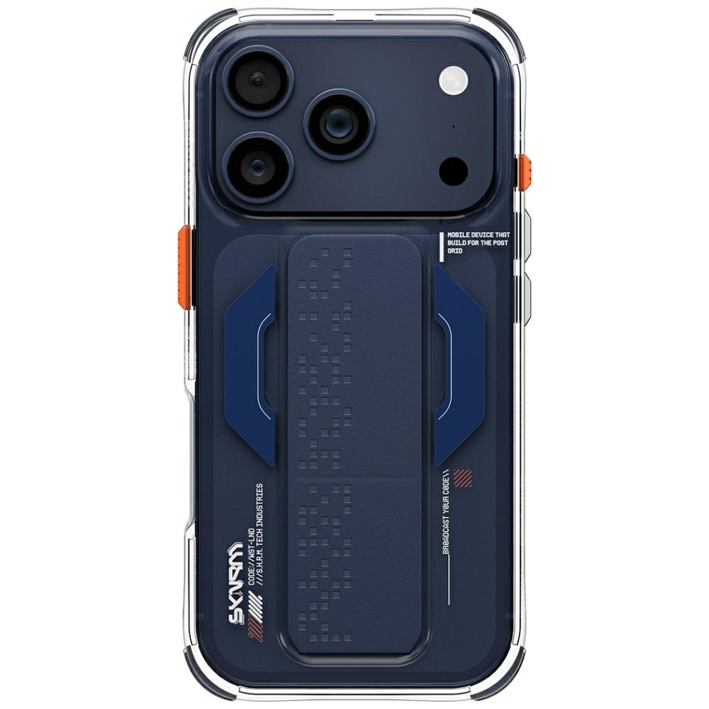 Skinarma Haxa Case for iPhone 17 Pro / 18 Pro Magnetic Charging + Grip Stand blue