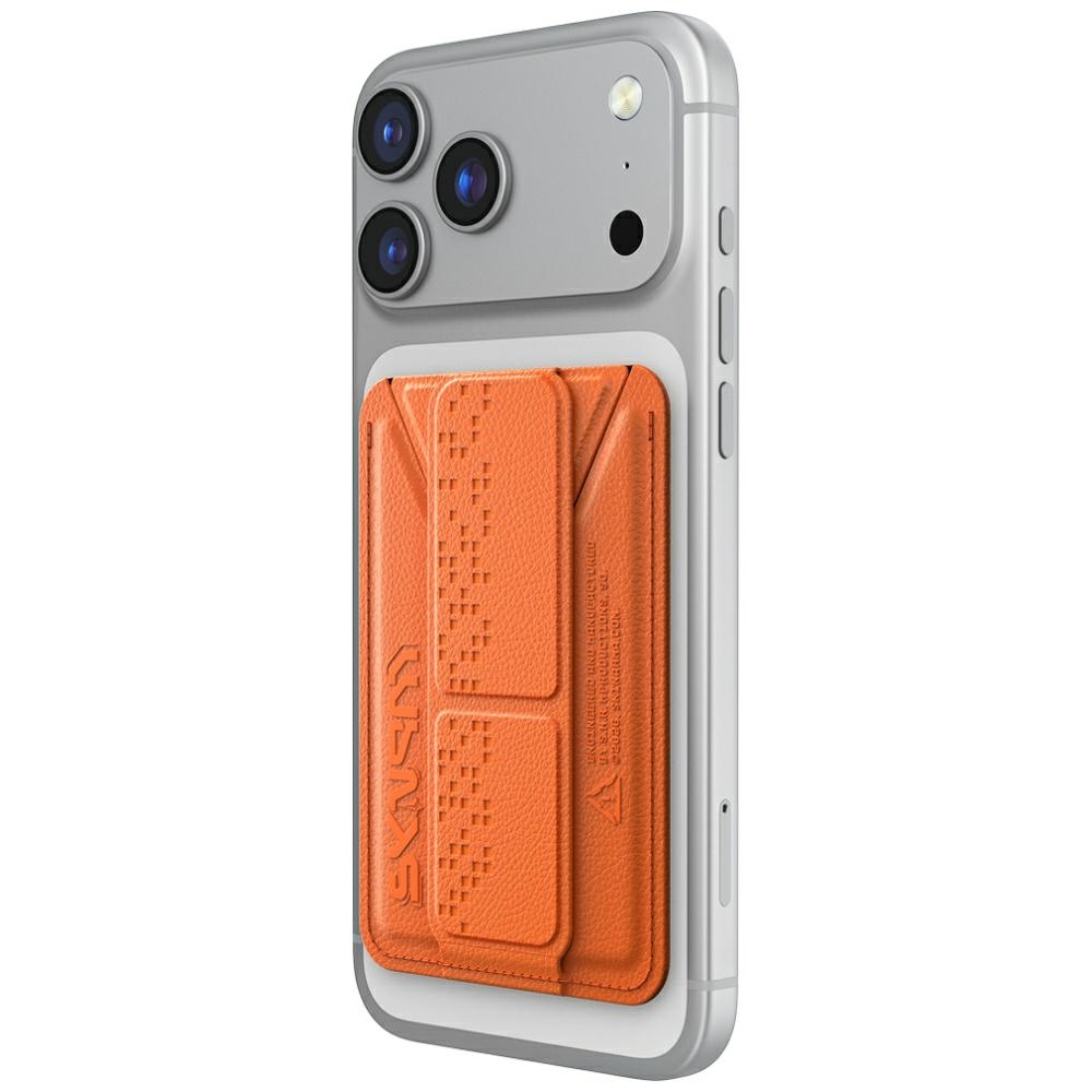 Skinarma Magnetic Kado Hax Cardholder Grip Stand Orange