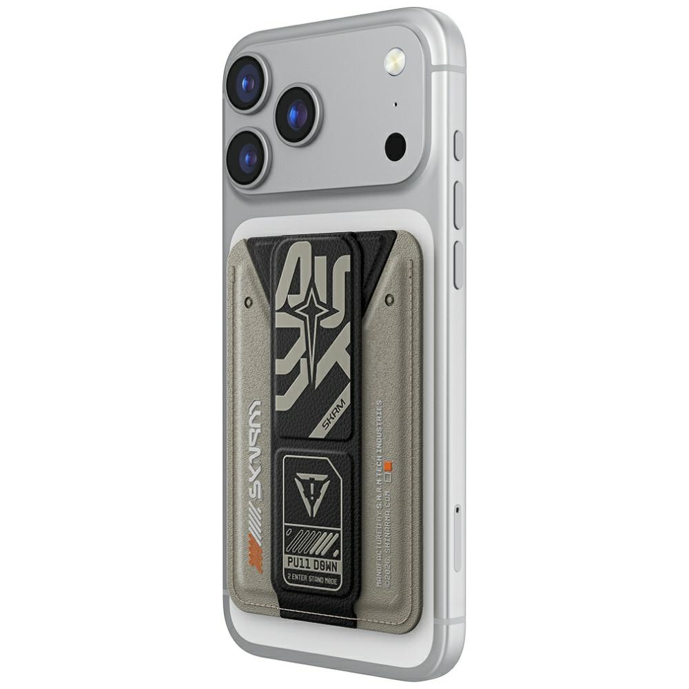 Skinarma Aegis Magnetic Cardholder Grip Stand - Gray Portfolio