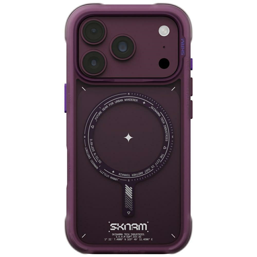 Skinarma IPhone 18 Pro / 17 Pro MagSafe Aviation Case burgundy