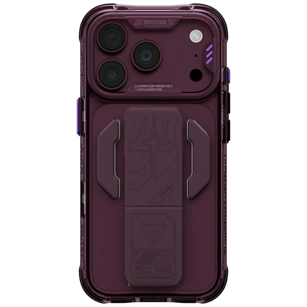 Skinarma Helio CE Grip Stand Case for iPhone 18 Pro / 17 Pro burgundy