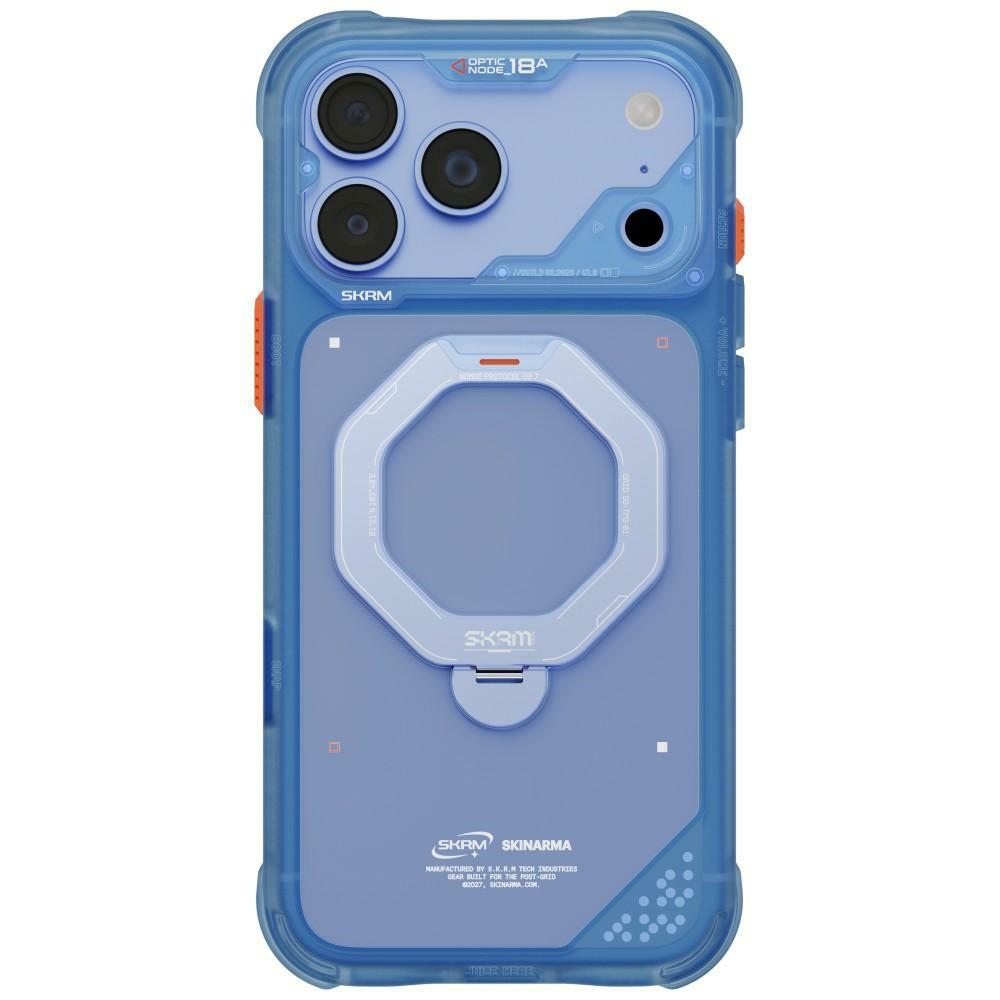 Skinarma Saturn MagSafe + Rotating Kick Stand Case for iPhone 18 Pro Max / 17 Pro Max blue
