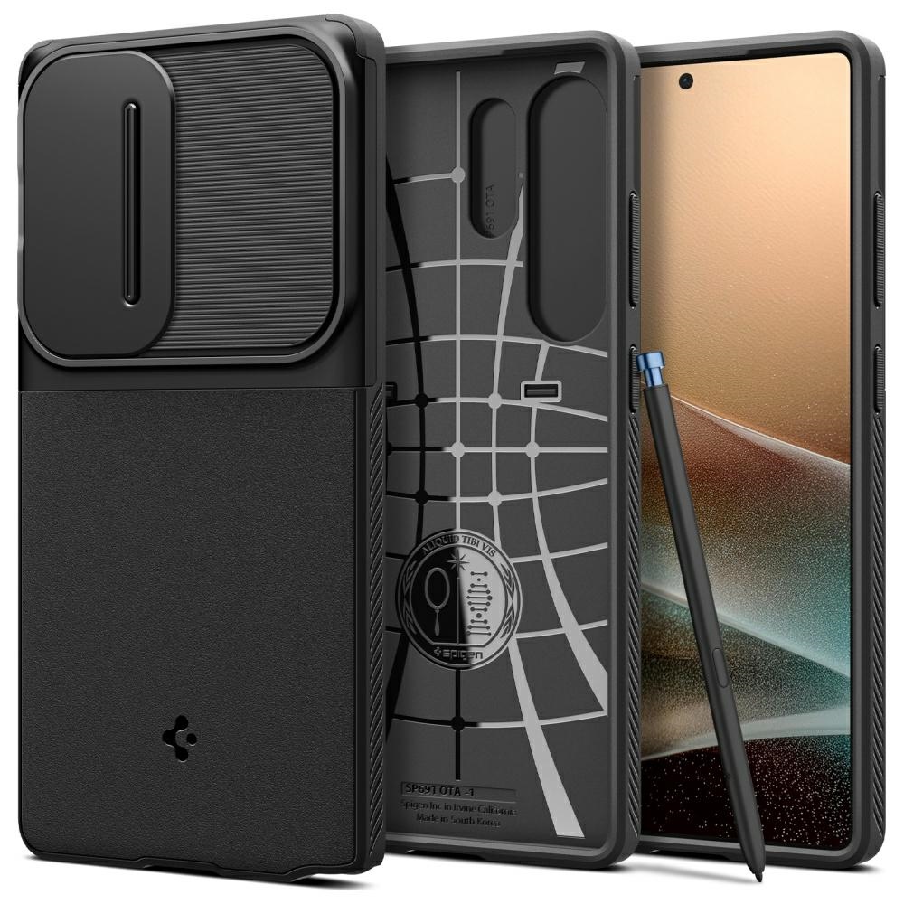 Spigen Samsung Galaxy S25 Ultra black Optik Armour case