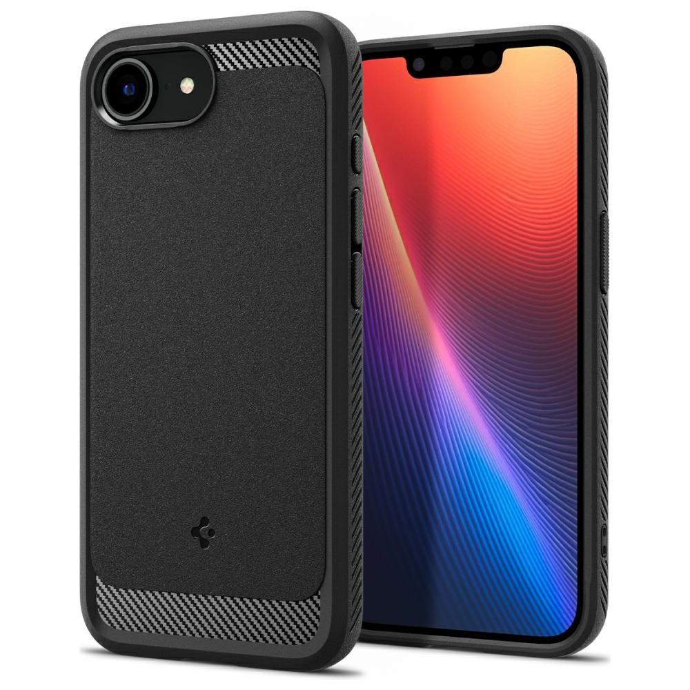 Spigen Rugged Armor MagSafe Case for iPhone 16 in Black