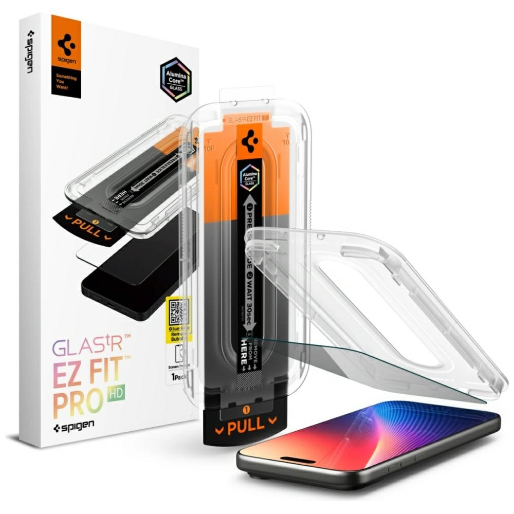 Spigen Privacy Glass.Tr EZ FIT Pro Privacy Screen Protector for Apple iPhone 17 Pro Max / 16 Pro Max, 1 piece
