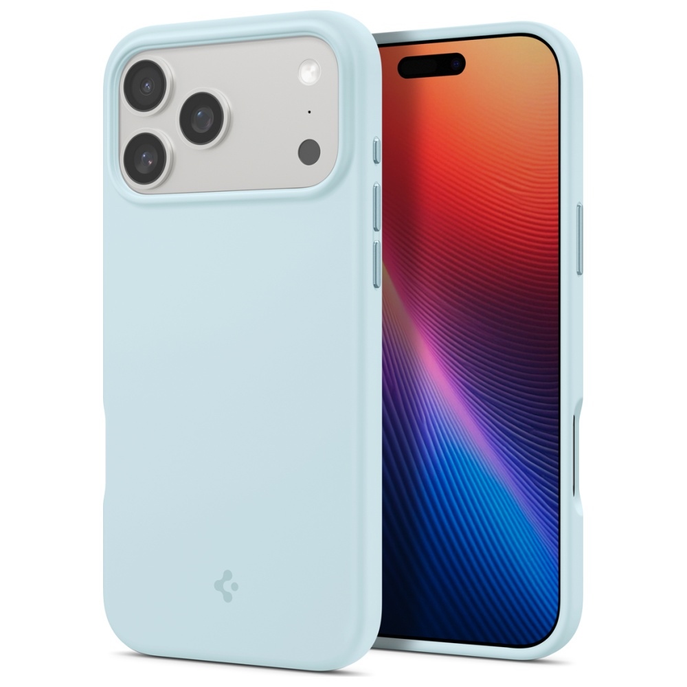 Spigen Hard Case Silicone Fit with MagSafe for Apple iPhone 17 Pro Max, Mute Blue ACS10273