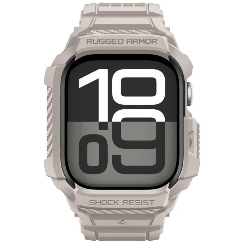 Spigen Rugged Armor Pro V2 Case for Apple Watch 10/11 (46mm) dune beige
