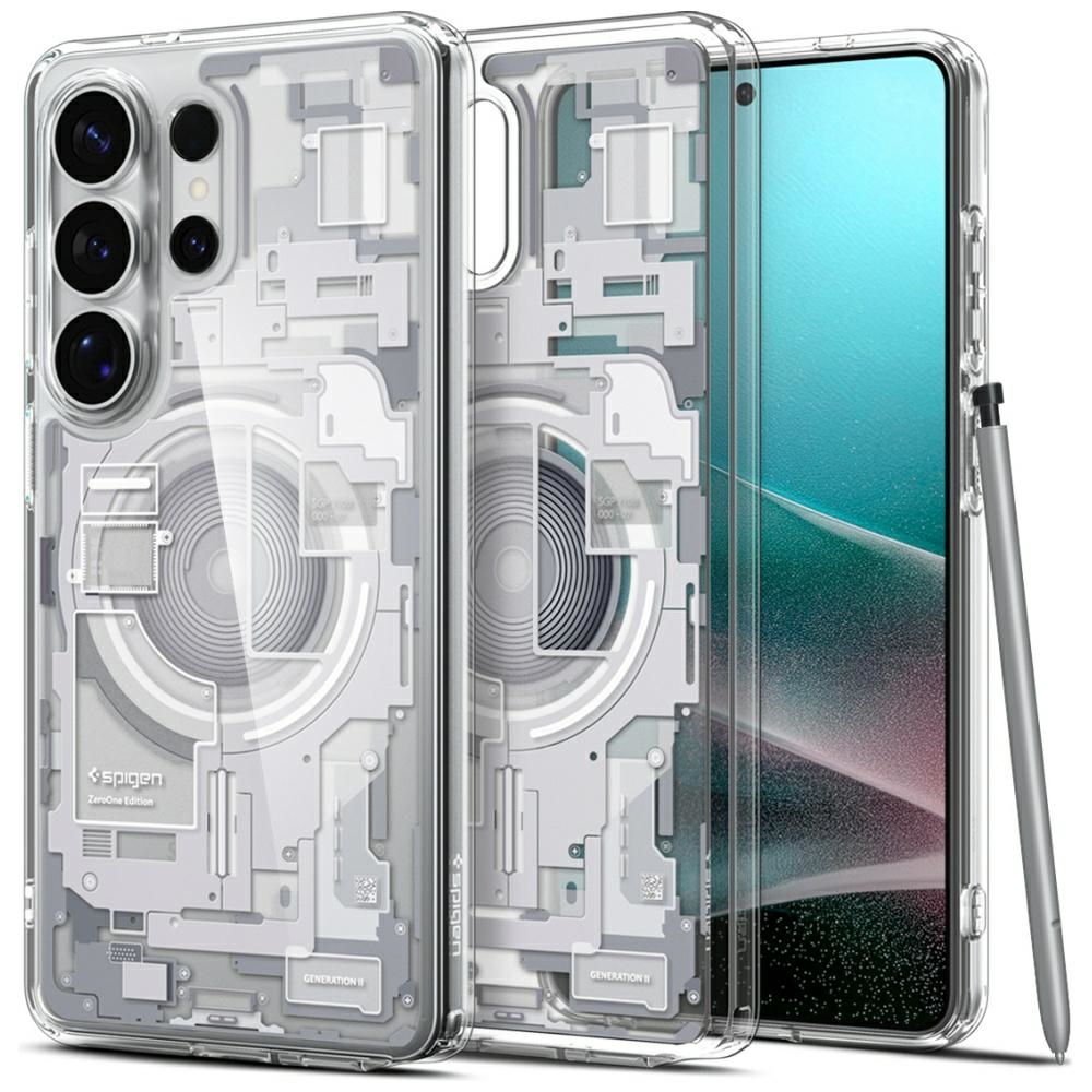 Spigen Ultra Hybrid Mag MagSafe Case for Samsung Galaxy S26 Ultra, zero one white