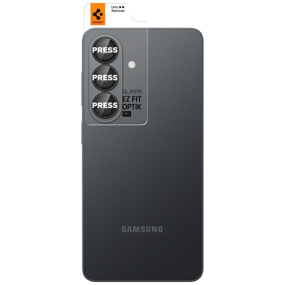 Spigen Camera lens protection Optik Pro HD Glass.TR ”EZ FIT” for Samsung Galaxy S26+ black 2pcs