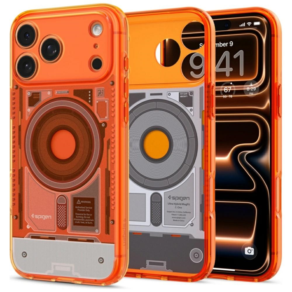 Spigen C1 Ultra Hybrid Mag MagSafe Case for iPhone 18 Pro Max / 17 Pro Max, orange