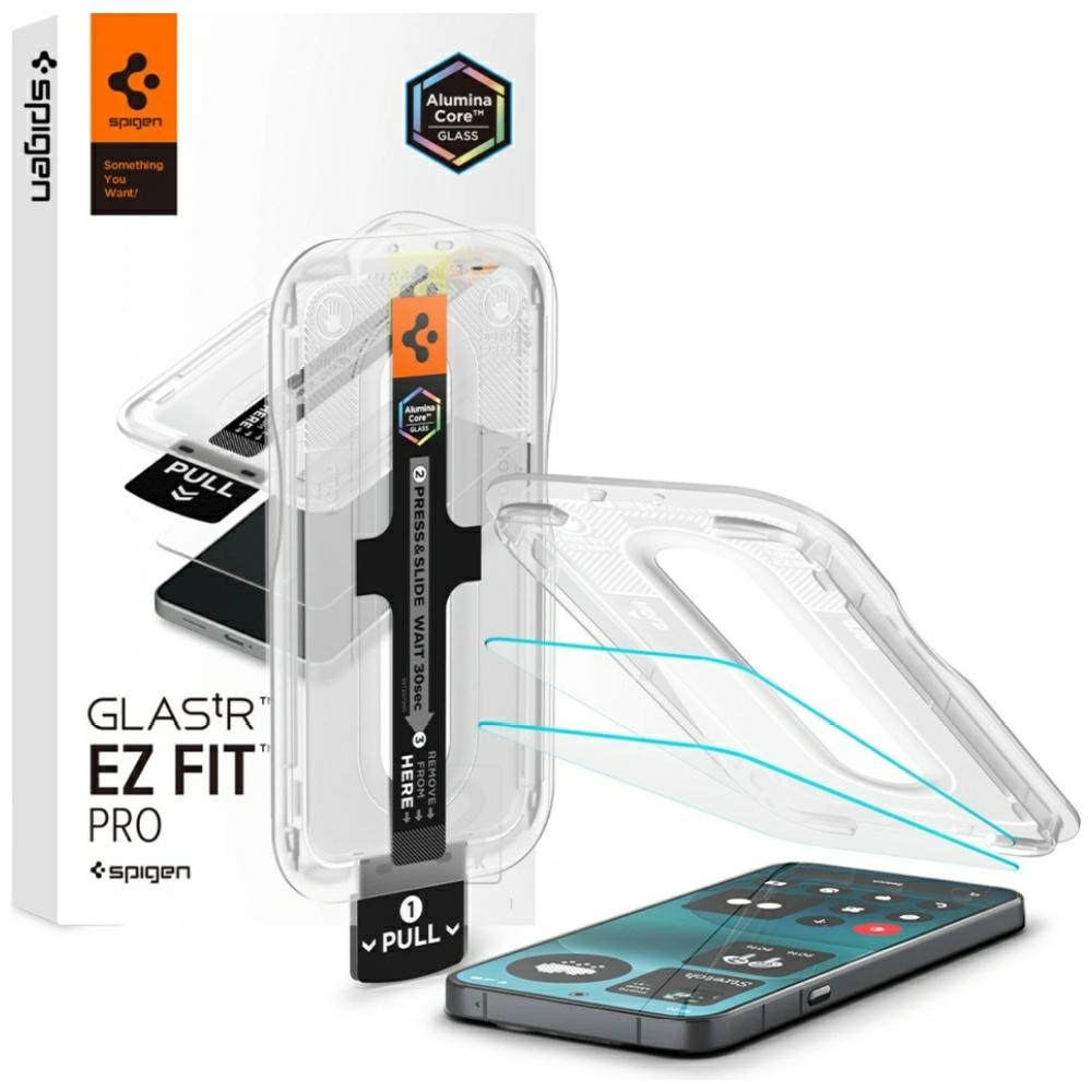 Spigen Glas.TR EZ FIT PRO AC HD Anti-reflection tempered glass for Nothing Phone 4A Pro, 2pcs