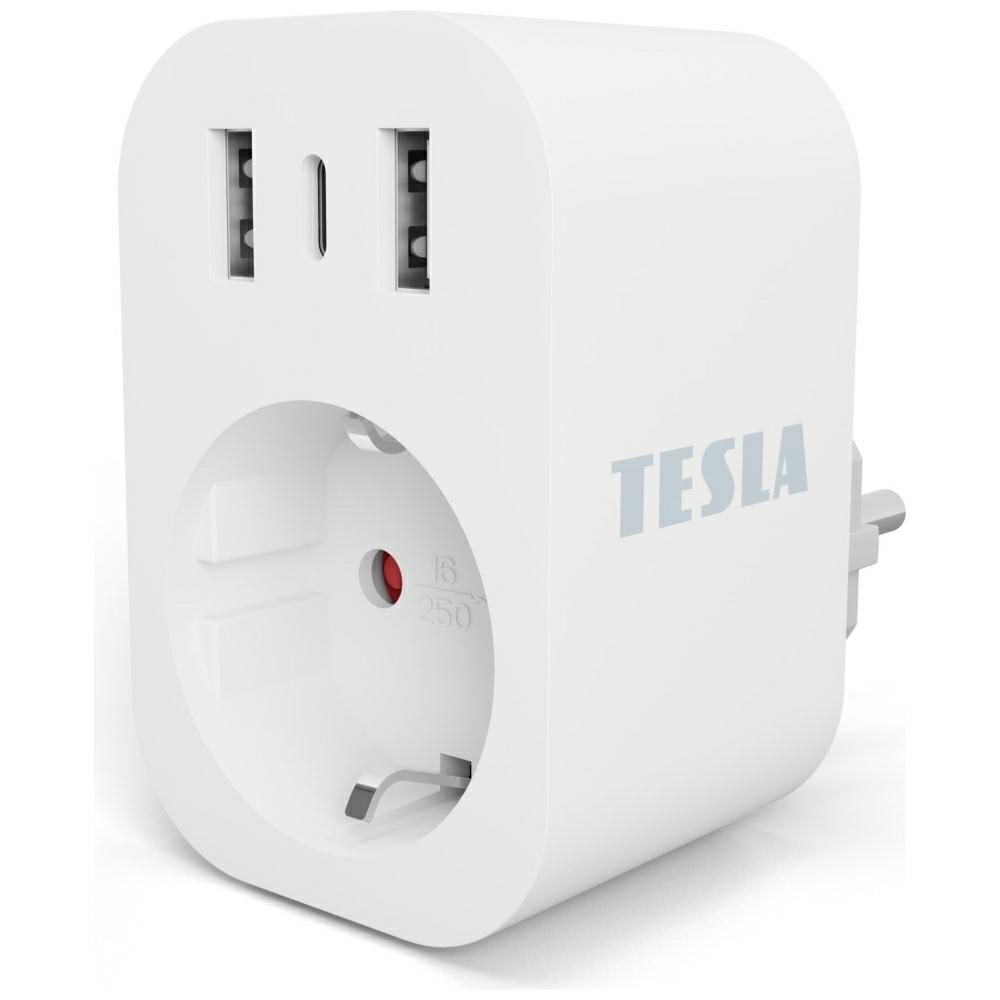 TESLA Smart Plug SP300 USB-C, 2xUSB-A