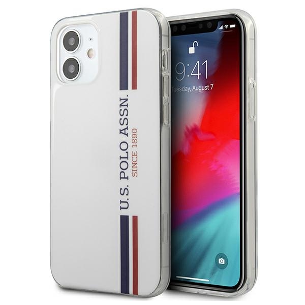 U.S. Polo Assn. US Polo USHCP12SPCUSSWH iPhone 12 mini 5.4" White Tricolor Collection