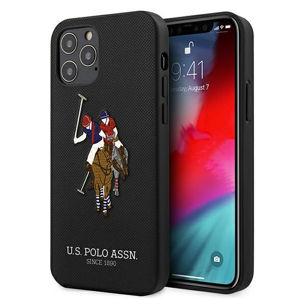 U.S. Polo Assn. US Polo USHCP12MPUGFLBK iPhone 12/12 Pro 6.1" Black Polo Embroidery Collection