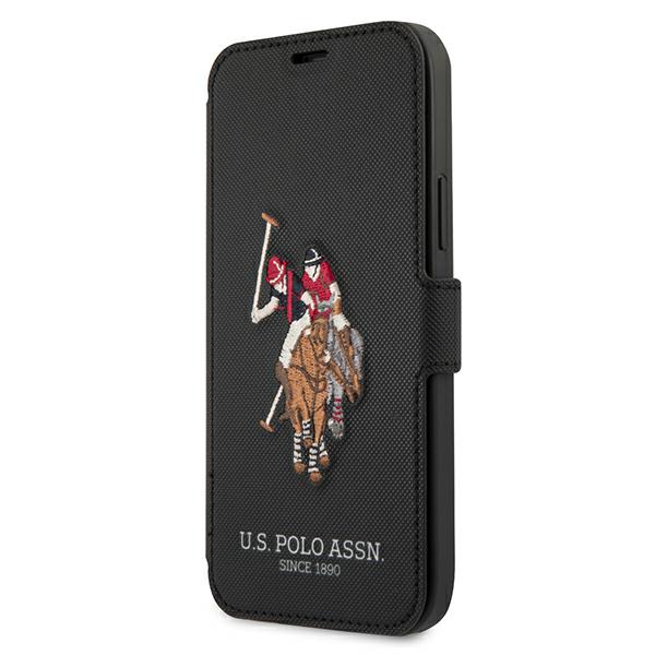 U.S. Polo Assn. US Polo USFLBKP12MPUGFLBK iPhone 12/12 Pro 6.1" black book with Polo embroidery