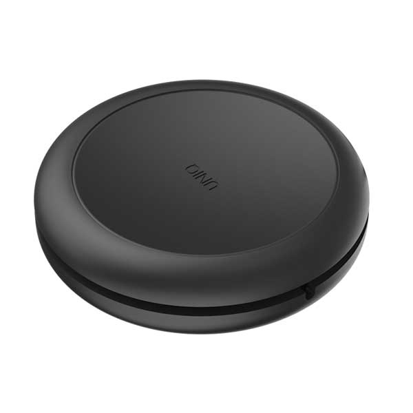 uniq MFI Halo Lightning Cable 2.4A, nylon, coiled, 1.2m, midnight black