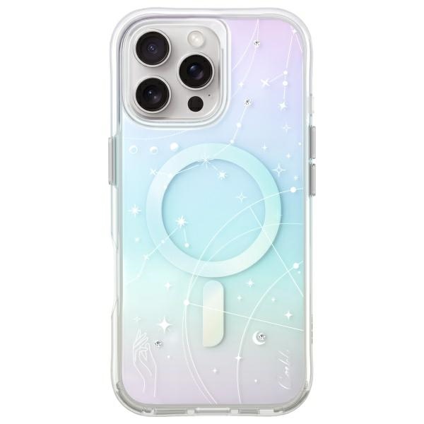 uniq coehl Celest iPhone 16 Pro Max 6.9" Magnetic Charging Case opal/iridescent