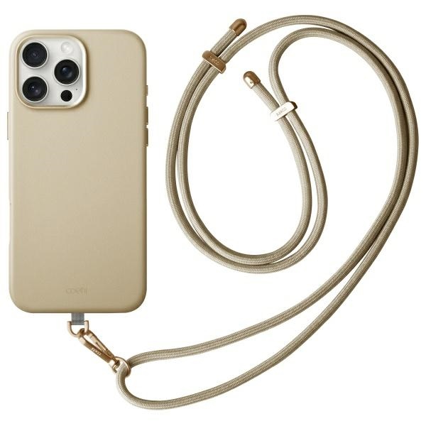 uniq coehl Muse iPhone 16 Pro Max 6.9" Magnetic Charging Case, cream
