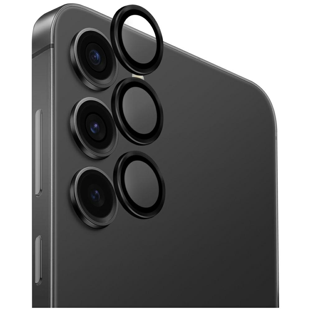 uniq Optix Aluminum Camera Lens Glass for Samsung Galaxy S25, black